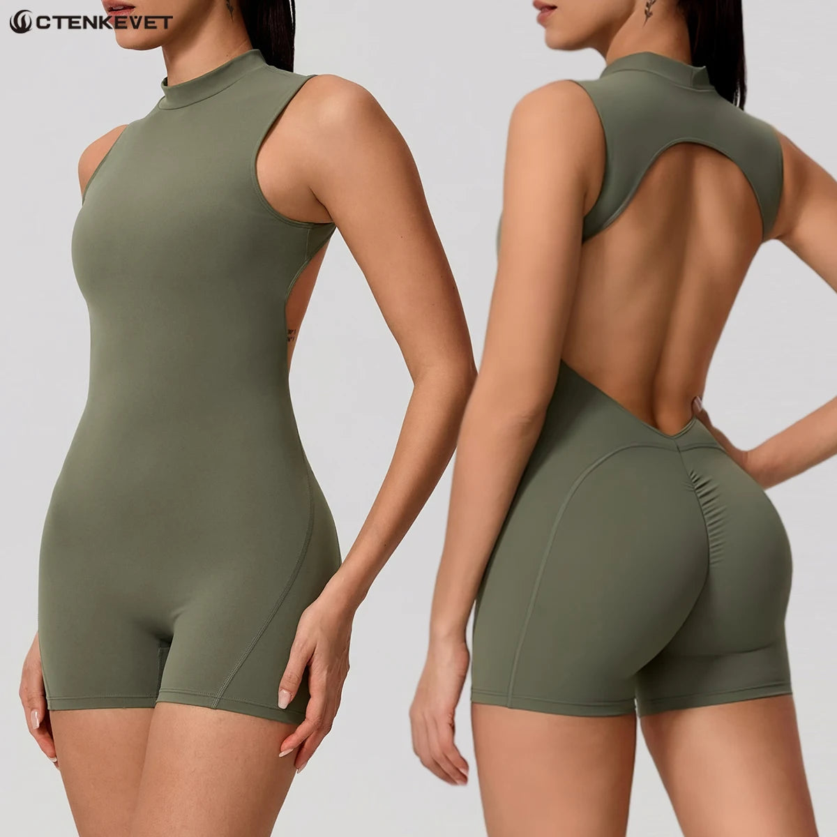 Nuevo Mono Deportivo de Verano para Mujer, sin Mangas, co...