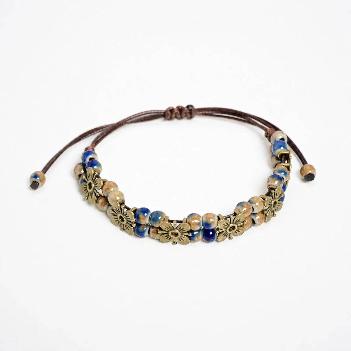 Pulsera de Cadena con Cuentas de Cerámica Hechas a Mano, ...