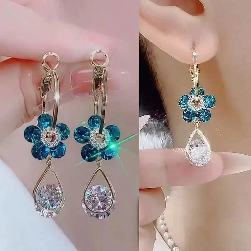 Pendientes de borla de perlas de moda coreana con aguja d...