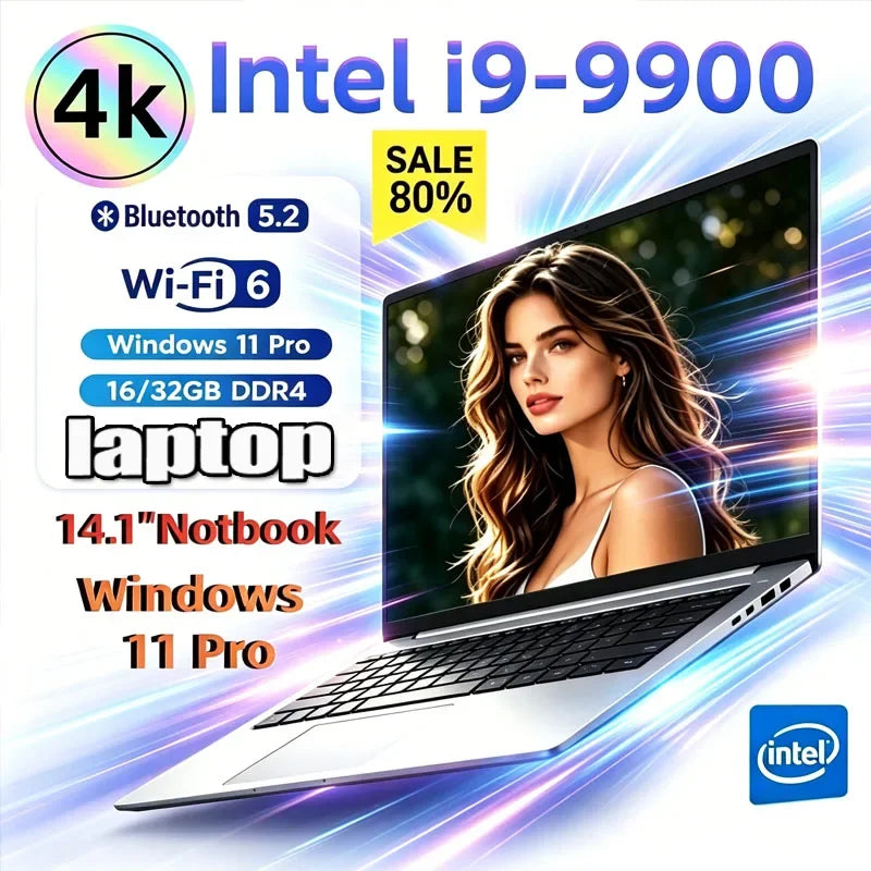 Portátil Gaming 14.1" i9-9900 32GB+2TB W11 HD Retroiluminado