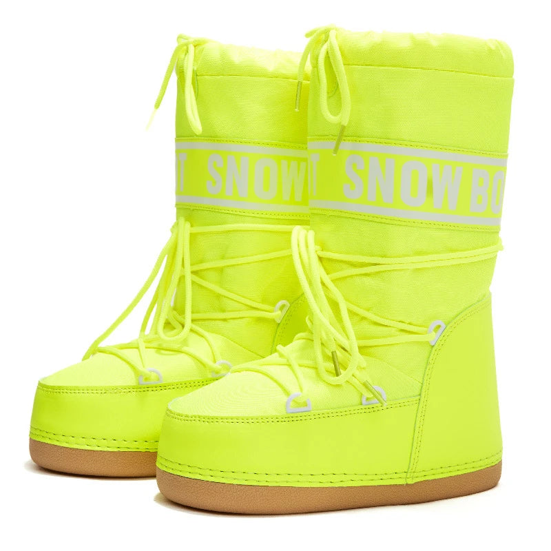 2026 Nuevas Botas de Nieve para Mujer, de Caña Alta, Esti...