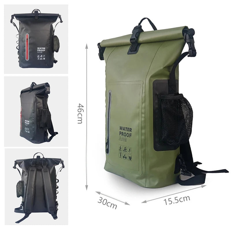 Bolsa seca impermeable para Kayak, mochila para natación ...