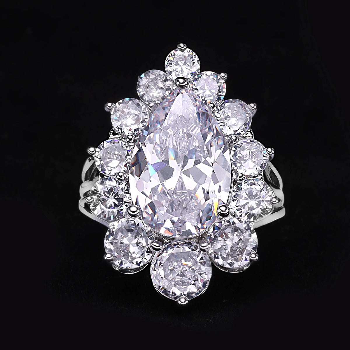 2024 Venta caliente conjunto de joyería nupcial de circon...