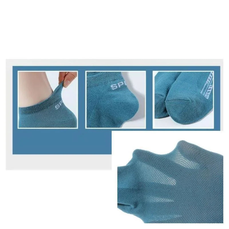 5 pares de calcetines tobilleros de alta calidad para hom...