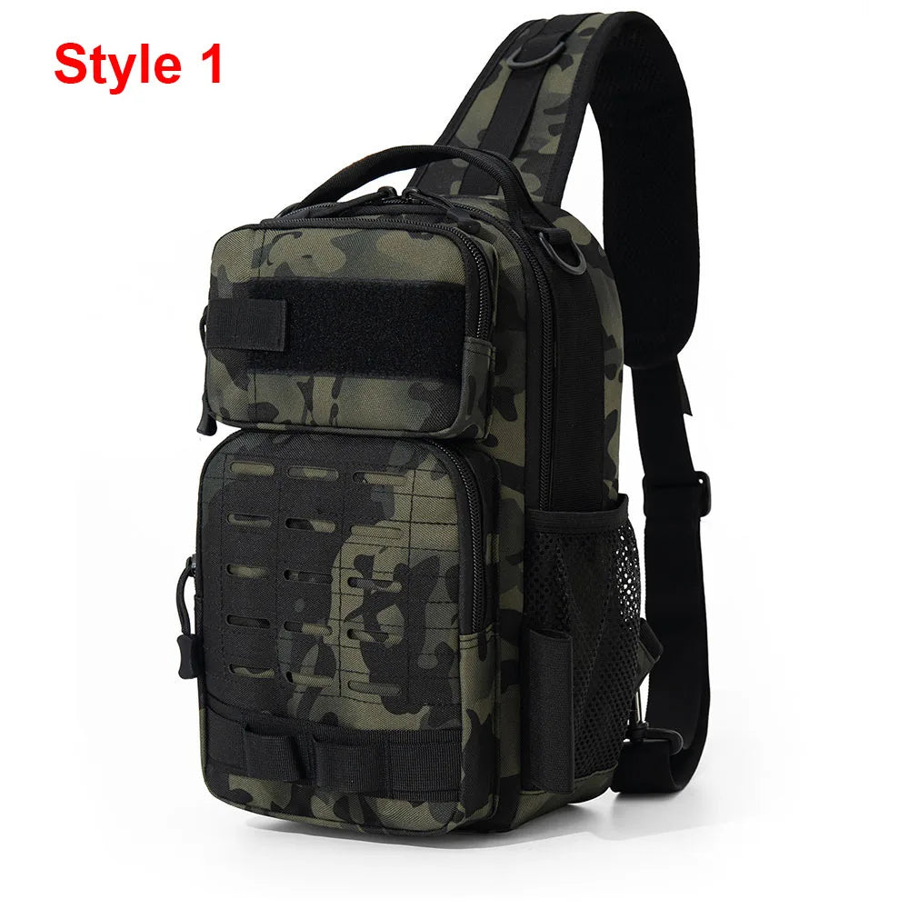 Bolsa de pecho con señuelo de pesca táctica, accesorios p...