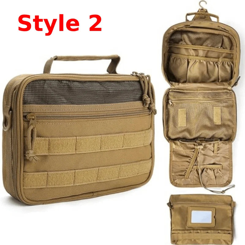 Bolsa de Aseo Táctica para Hombre, Organizador de Baño, B...