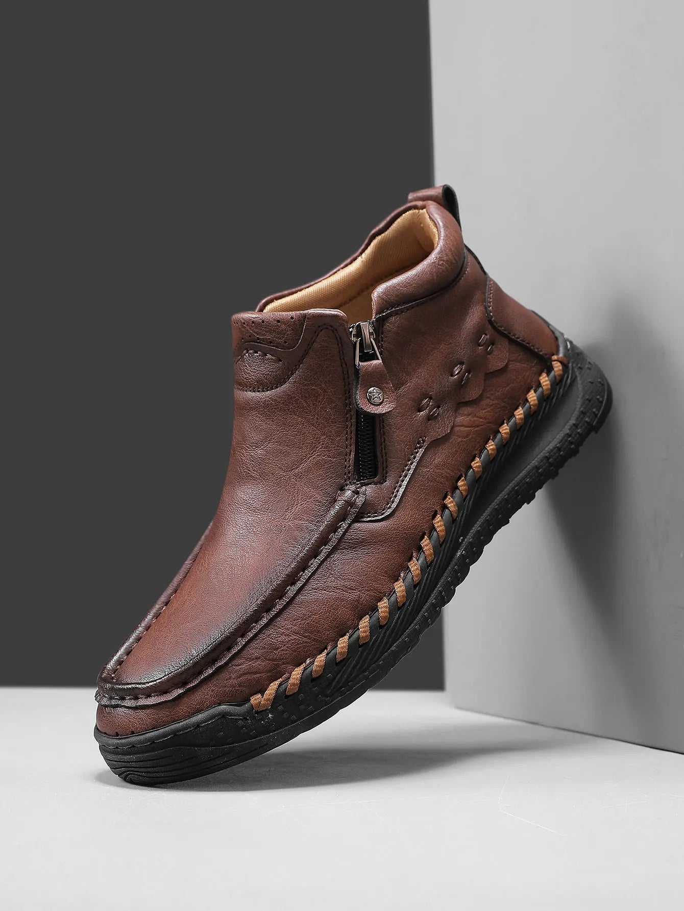 Nuevas botas altas de moda para hombre, zapatillas inform...
