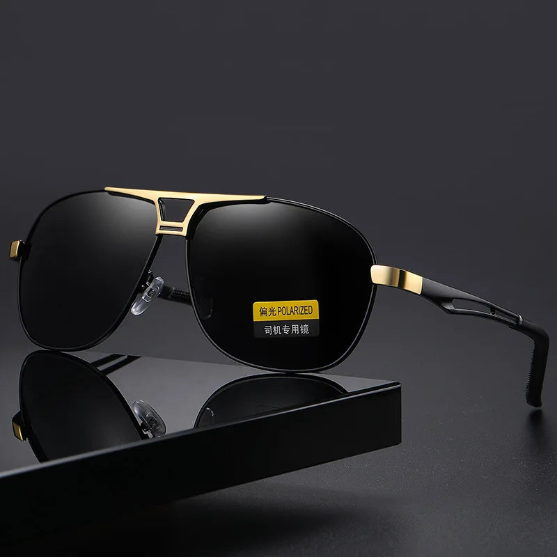 Gafas de sol polarizadas con montura cuadrada para hombre...