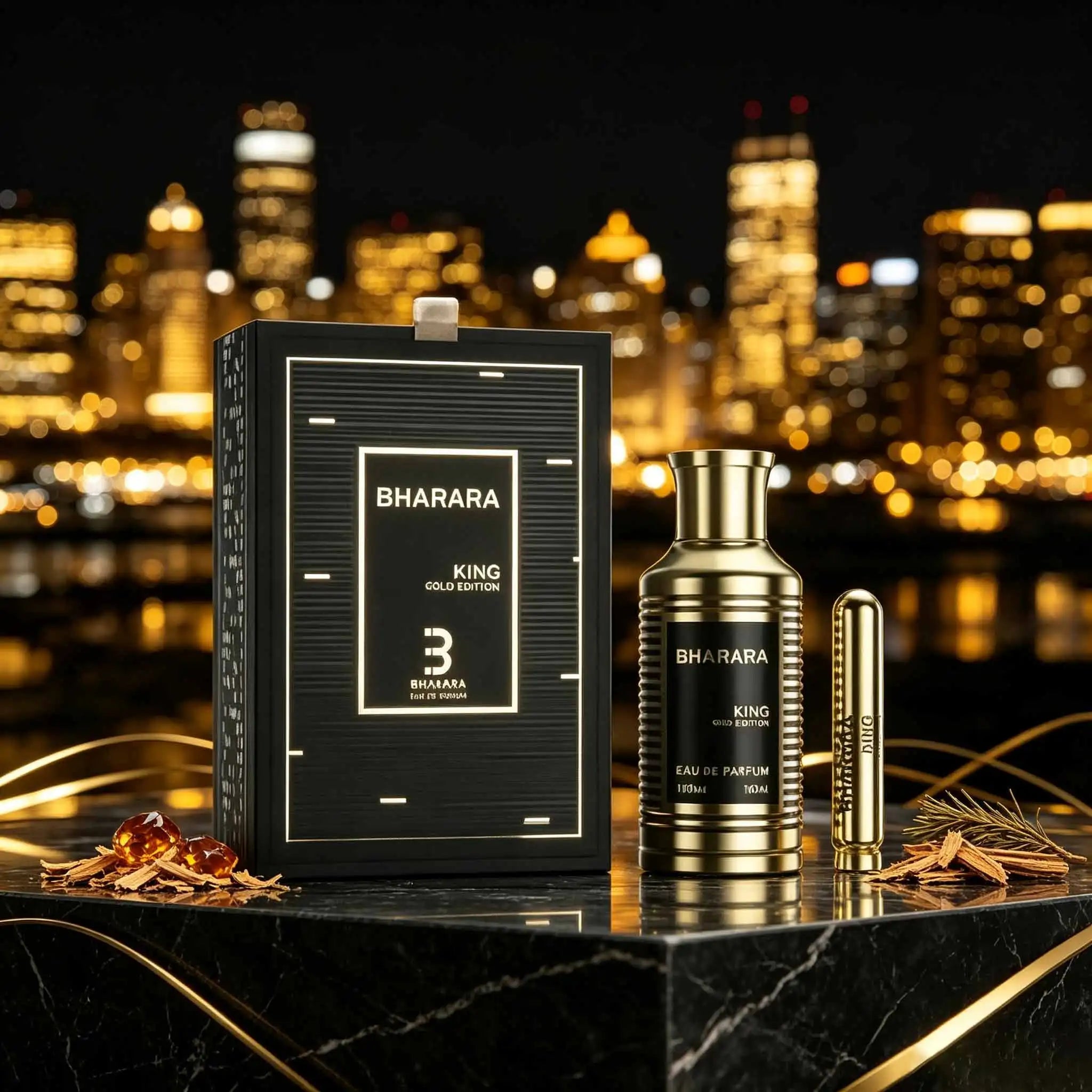 Set de Eau de Parfum Bharara King Gold Edition para Hombr...