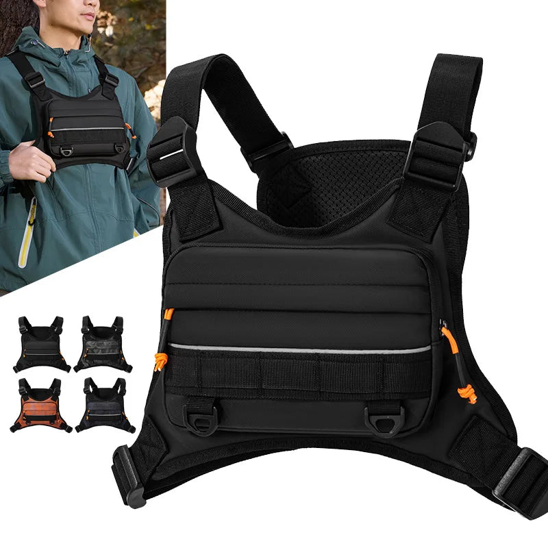 Bolsa de Pecho Frontal, Chaleco de Camping, Mochila para ...
