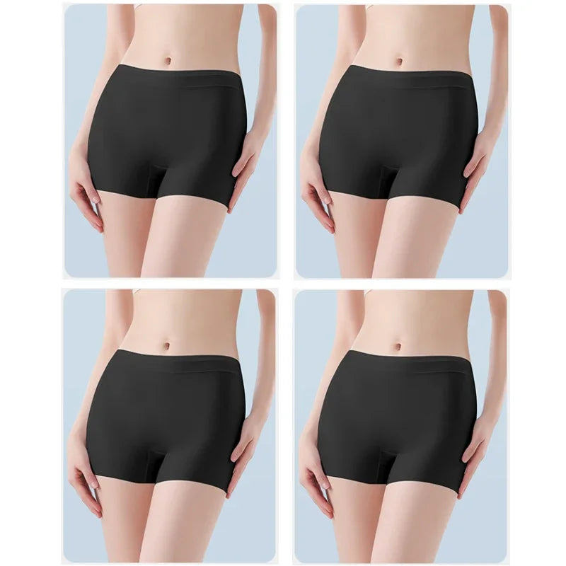 Set of four ultrathin cooling silk panties for women, soft and comfortable, by Corporación Turística.