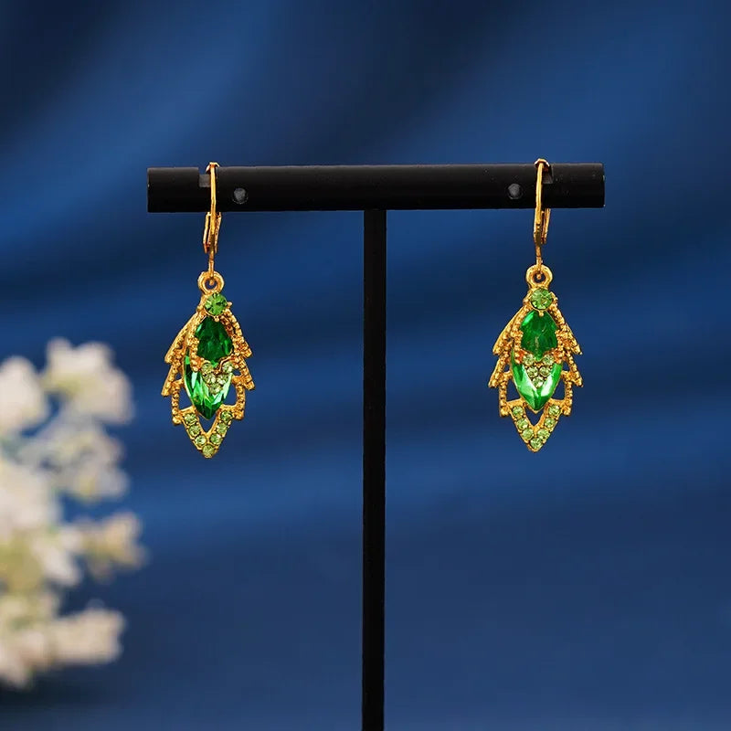 Nuevos exquisitos pendientes colgantes de cristal de circ...