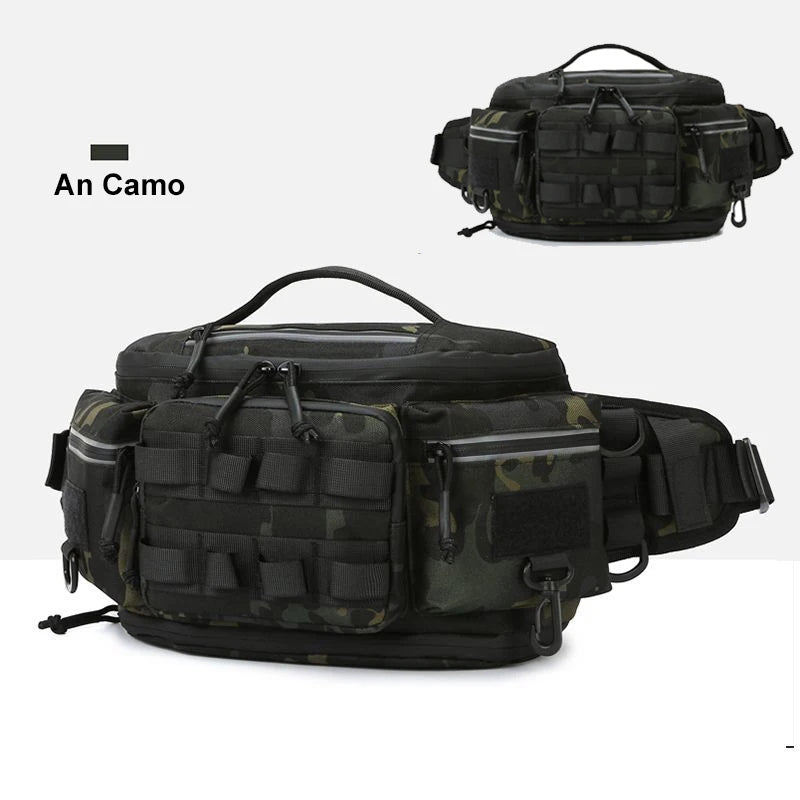 Riñonera táctica para pesca con señuelo, mochila de viaje...