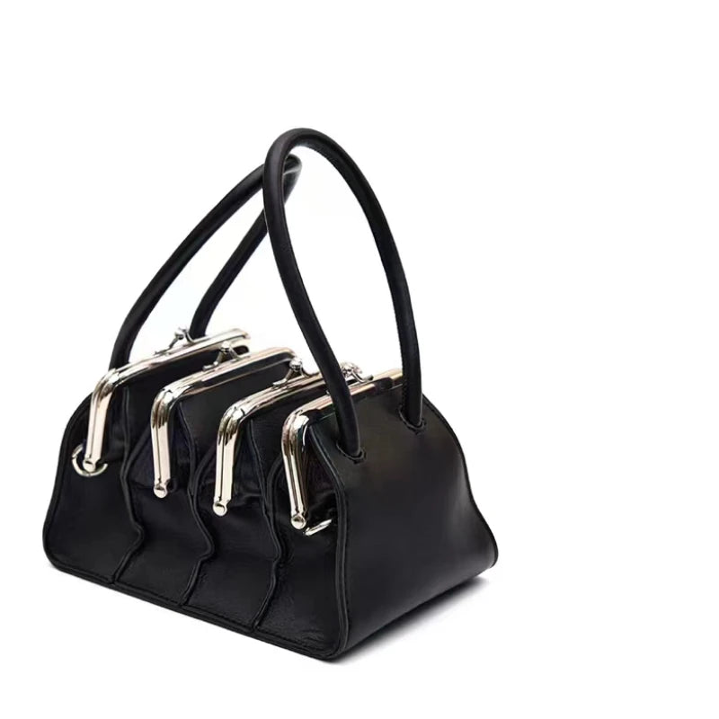 Bolsos de mano con Clips de concha multicapa para mujer, ...