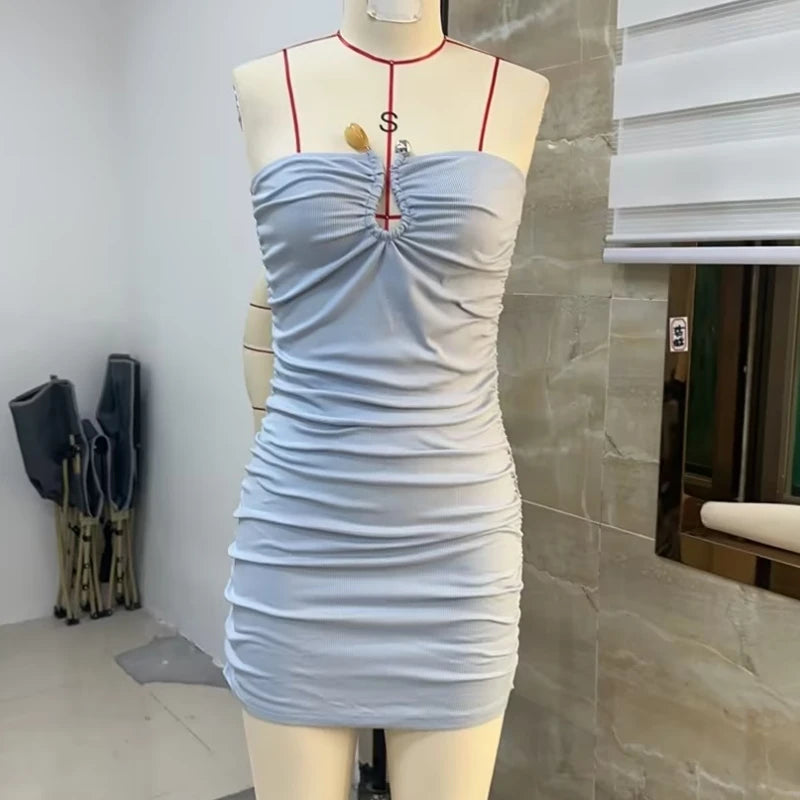 Minivestidos elegantes sin mangas para mujer, minivestido...