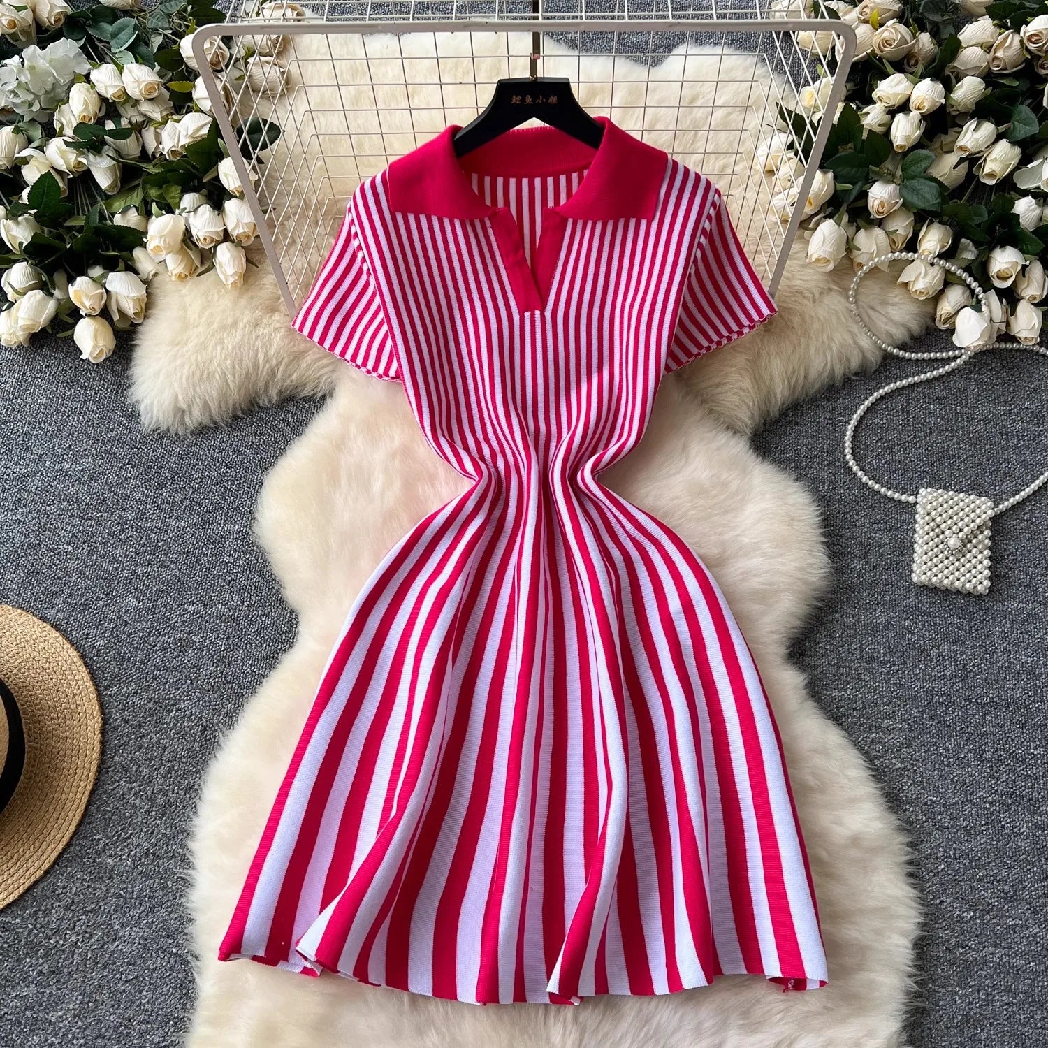 YuooMuoo elegante moda Y2K A-line Vestido corto mujer man...
