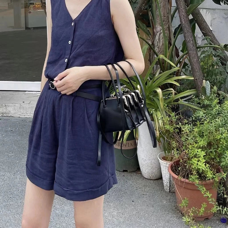 Bolsos de mano con Clips de concha multicapa para mujer, ...