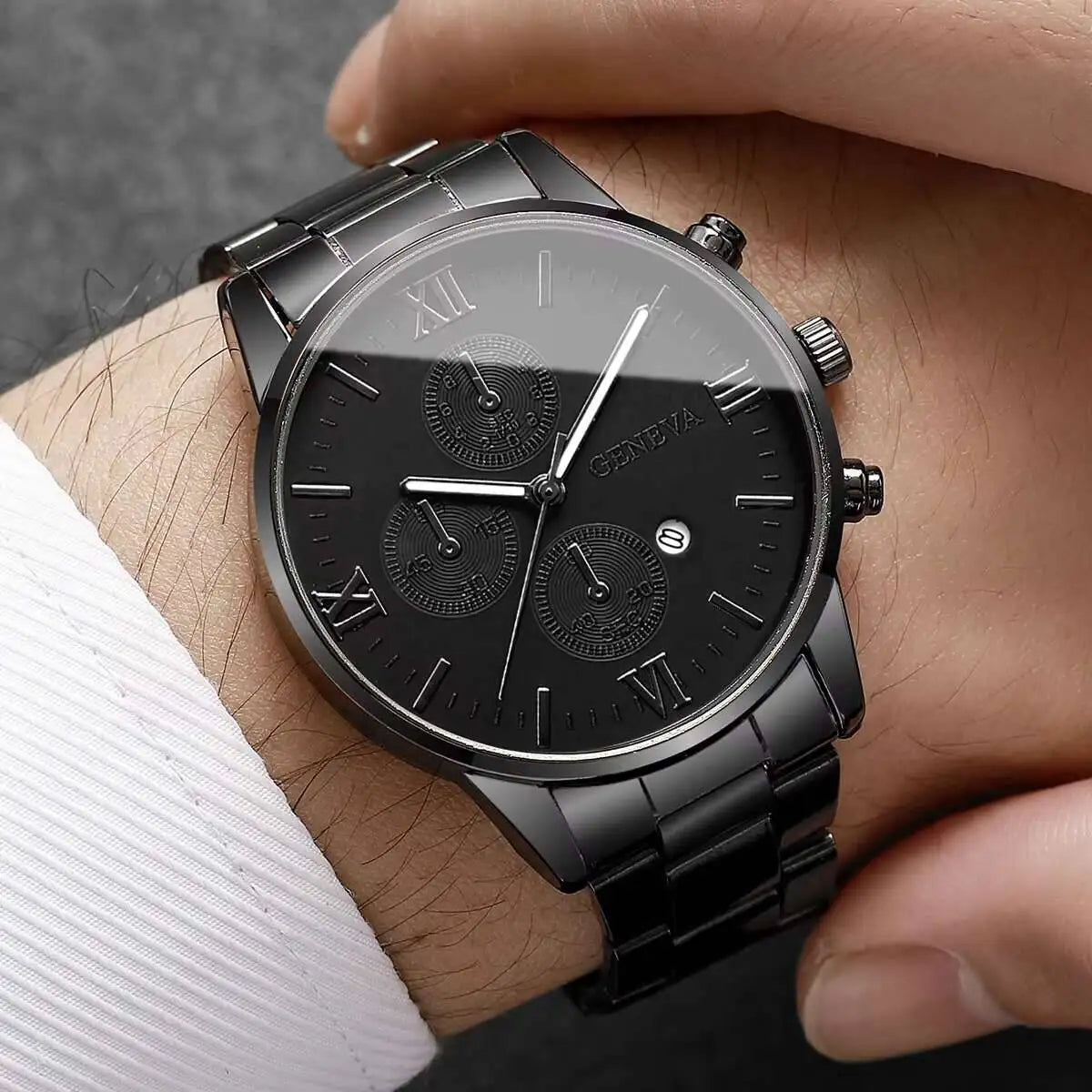 Relojes de negocios para Hombre con esfera Roma a la moda...