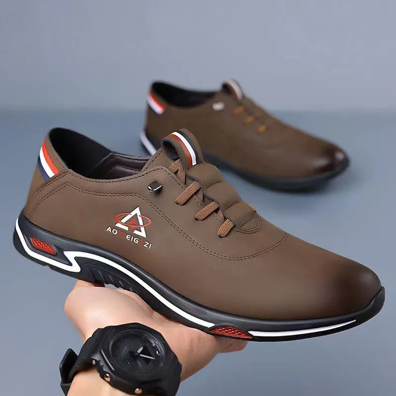 Zapatos Casuales de Cuero para Hombre, Suelas Suaves, Sup...