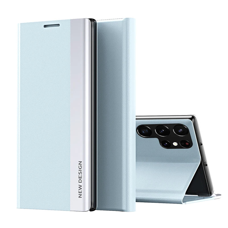 Samsung Galaxy S23 S22 S24 Ultra protective case with rope detail by Corporación Turística, shown on a sleek smartphone.