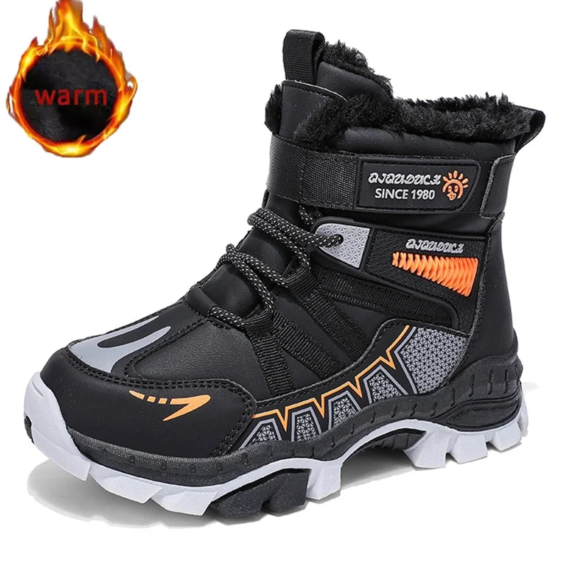 Botas de nieve al aire libre para niños, moda de invierno...
