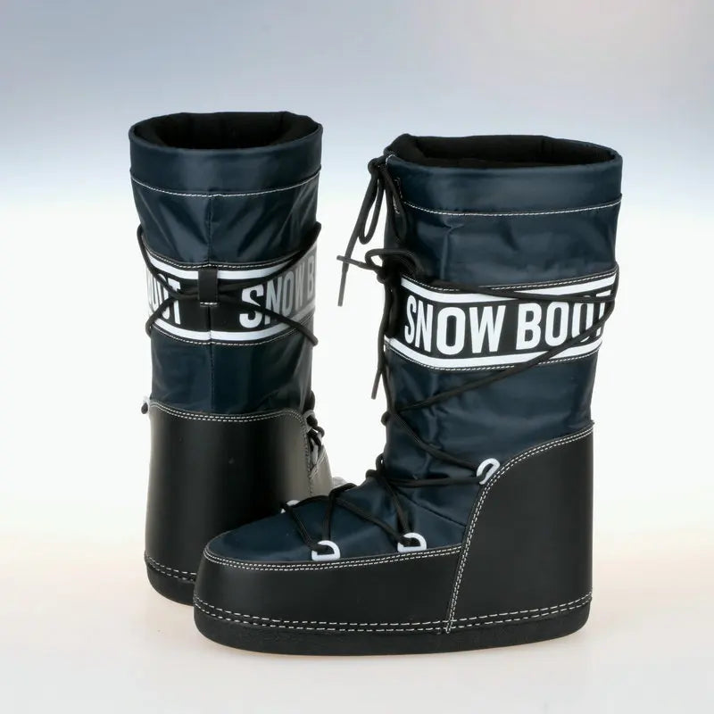 Botas de invierno para mujer, botas de nieve a media pant...