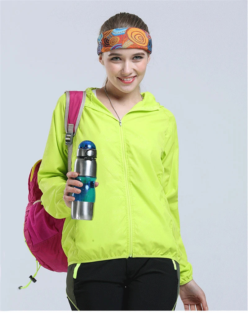 Chaqueta de lluvia para acampar para hombre y mujer, ropa...
