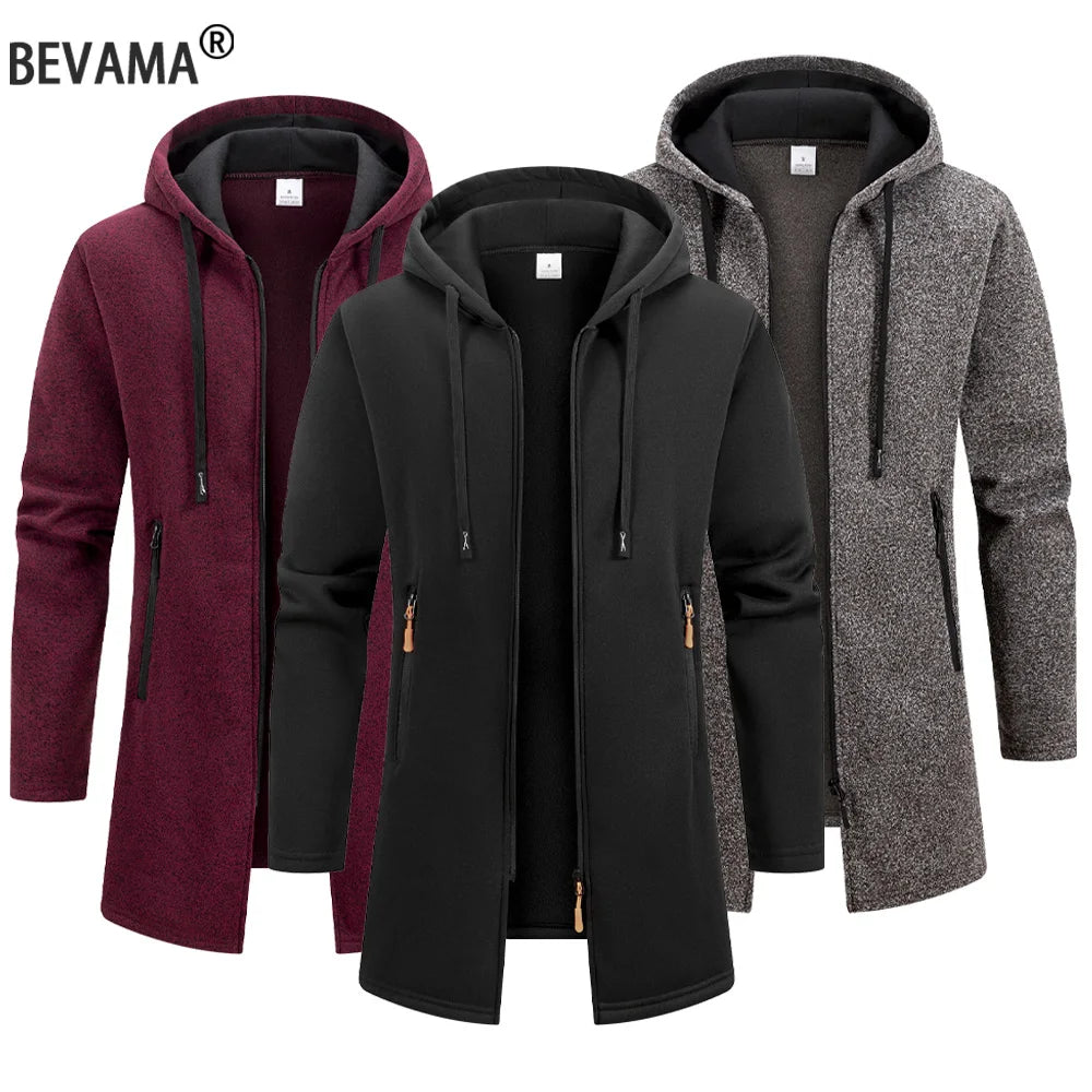 Chaqueta Invierno Hombre Oversize Cremallera Capucha Caliente - Corporación Turística