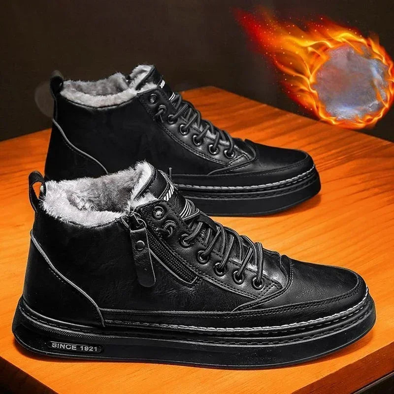 Zapatos cálidos de algodón para hombre, botas de nieve an...