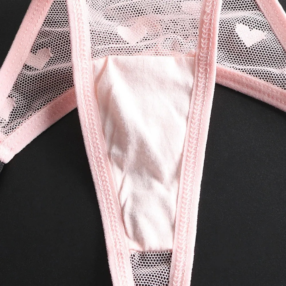 Cotton heart mesh tangas from Corporación Turística, seamless and comfortable, shown in the image.