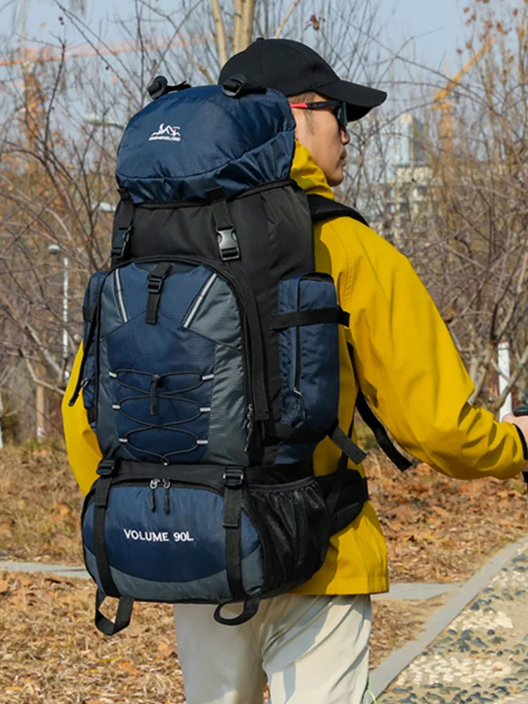 Mochila de senderismo y acampada de 90L, mochila de viaje...