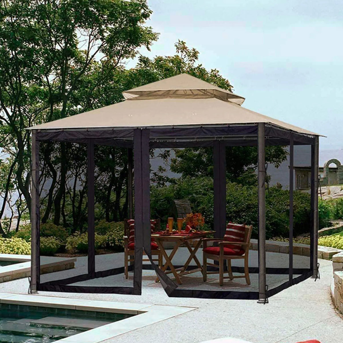 Mosquitera para Jardín 300x300cm - Malla Anti-Insectos Duradera