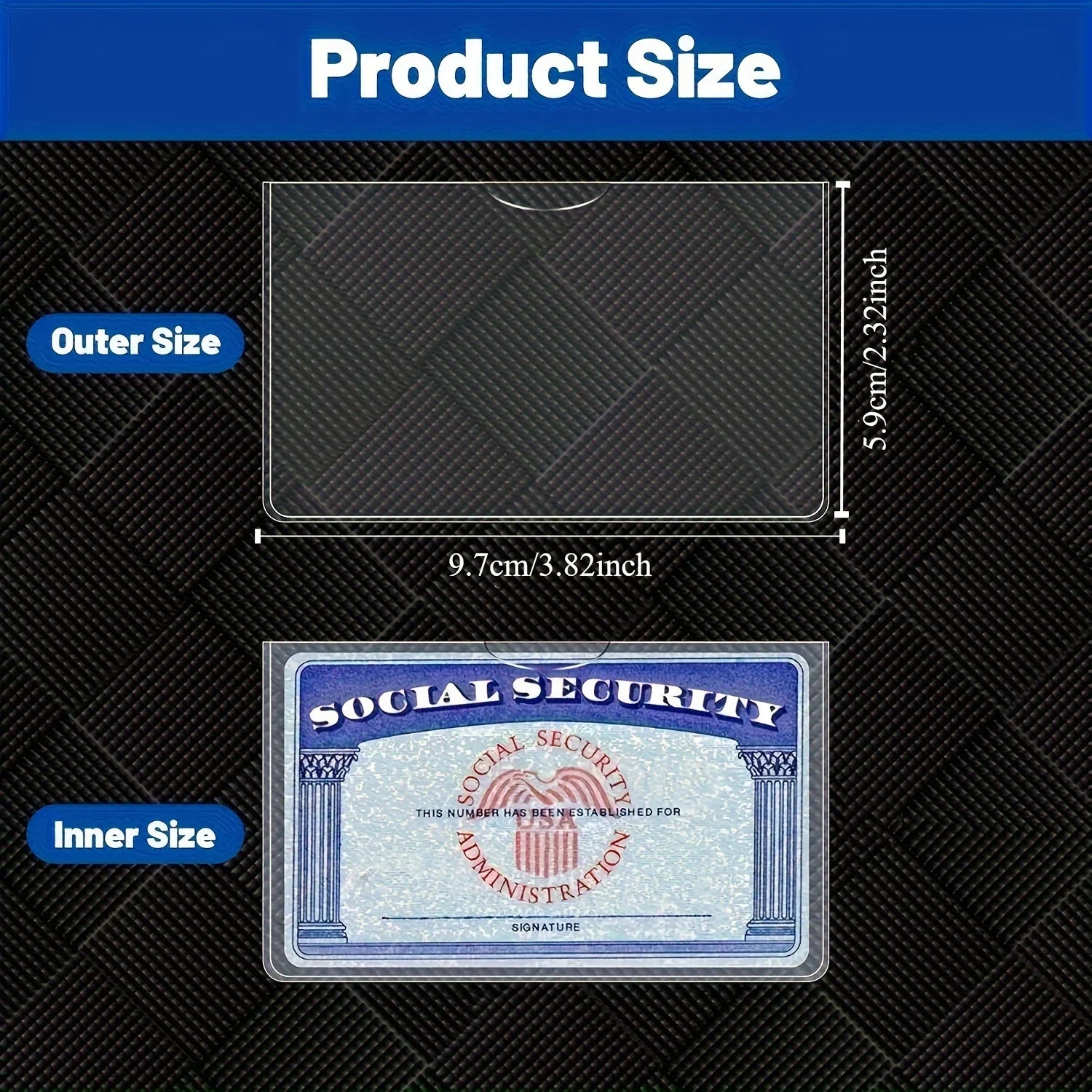 8 Piezas Fundas Protectoras PVC Tarjetas | Seguridad, Crédito