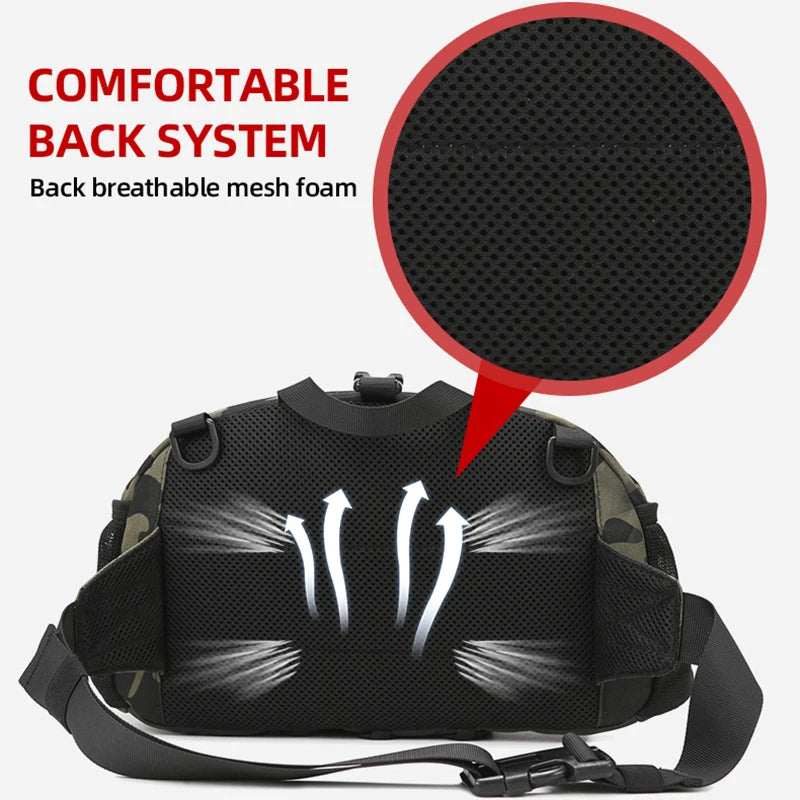 Chaleco de senderismo para hombre, mochila, bolsa de pech...