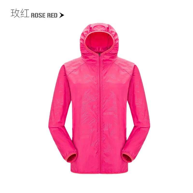 Chaqueta de lluvia para acampar para hombre y mujer, ropa...