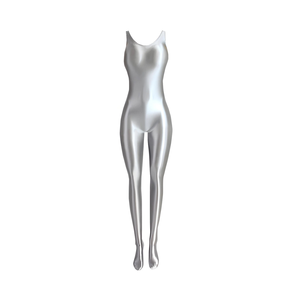 Full-body sleeveless dance costume from Corporación Turística, shiny and sparkling fabric ideal for performance costumes.