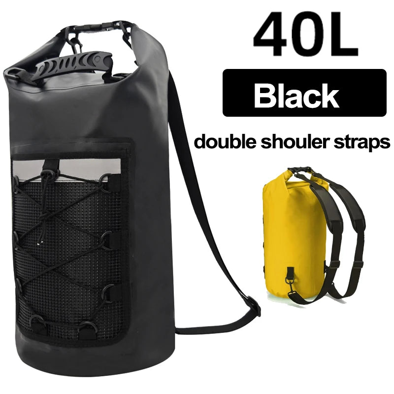 Bolsa seca flotante de 40L para kayak, natación, playa, i...
