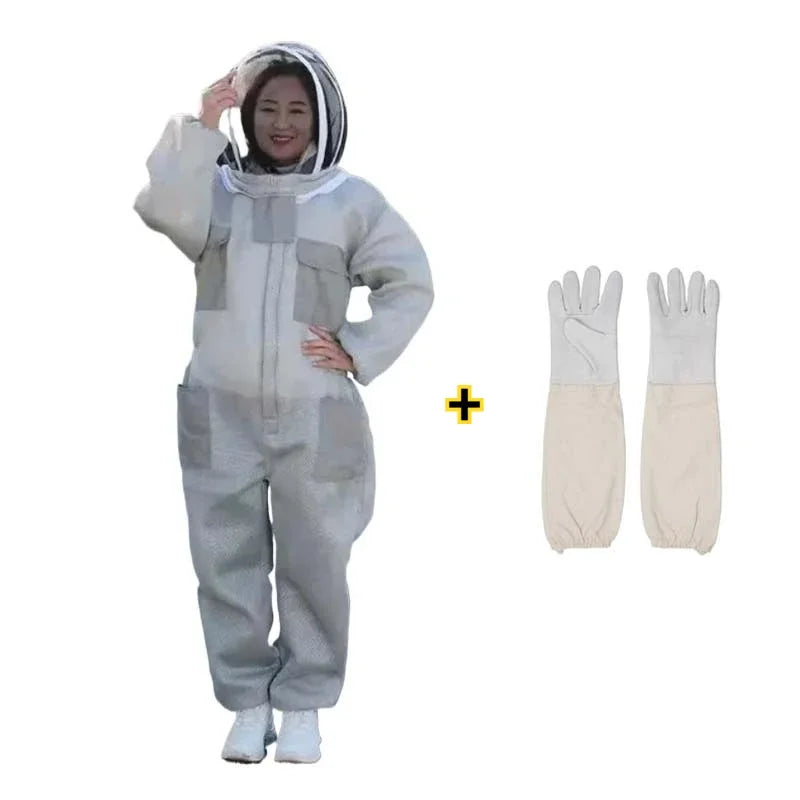Protective bee suit for beekeeping by Corporación Turística, featuring full-body protective clothing for apiary safety.