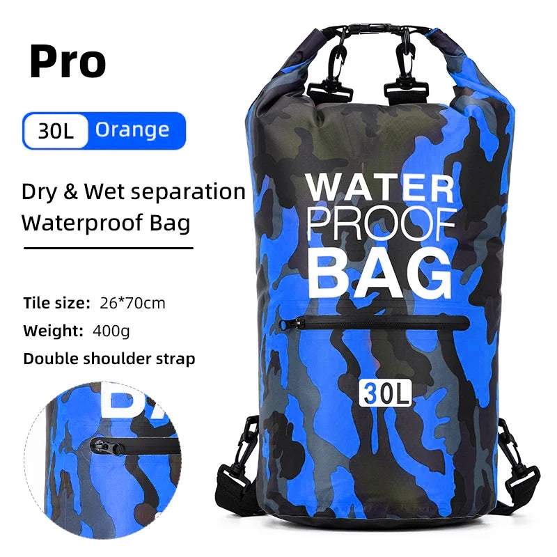 Paquete de natación de PVC, mochila seca para mujeres y h...