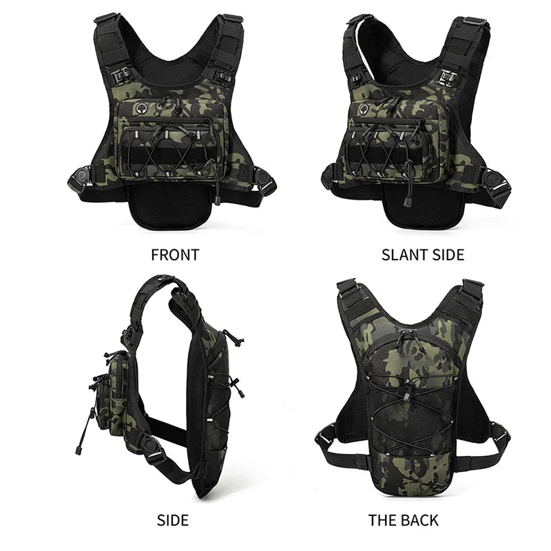 Chaleco de Hidratación para Correr, Ciclismo, Senderismo, Carreras de Bicicleta, Maratón, Bolsa Deportiva Táctica para Hombres y Mujeres, Mochila de Camping