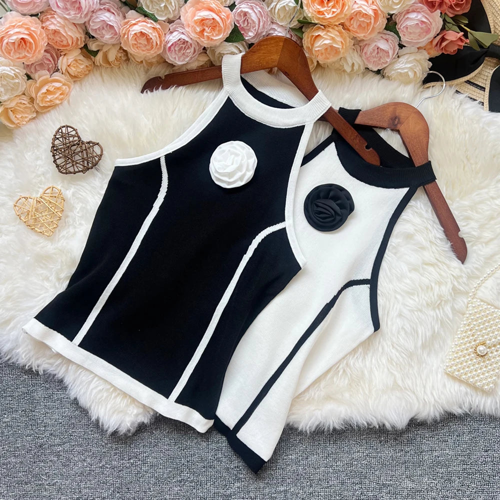YuooMuoo-Tops de punto elegantes a la moda para mujer Y2K...