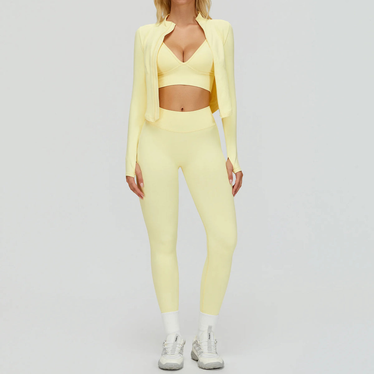Conjunto Yoga Mujer MIketi: Leggings y Top Fitness sin Costuras - Corporación Turística