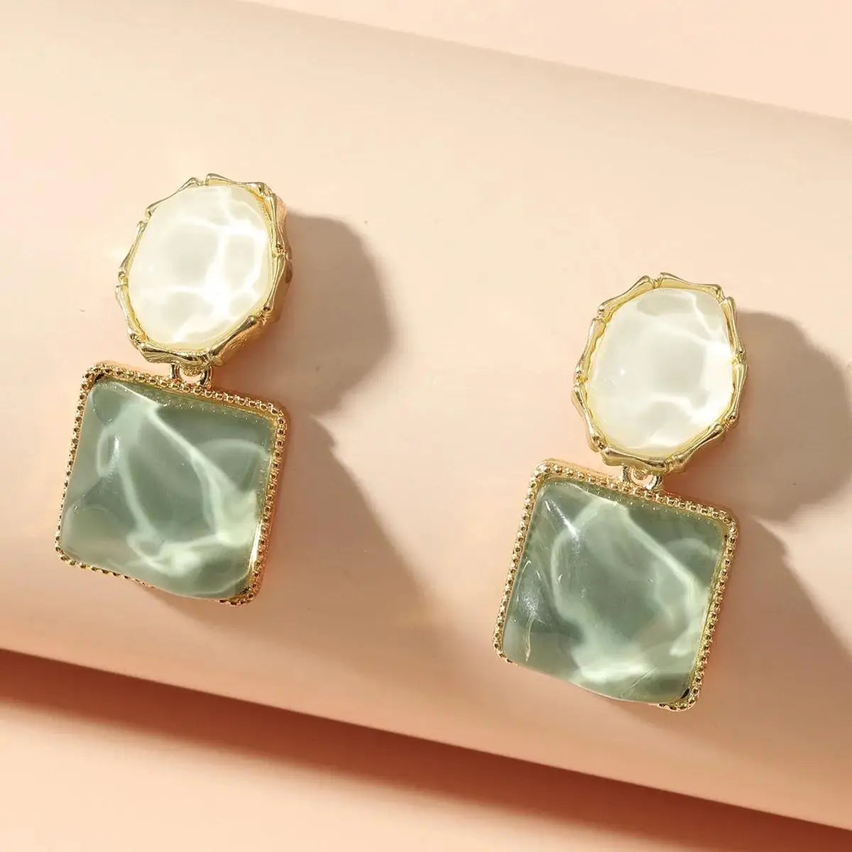 Pendientes de gota de corazón de cristal púrpura para muj...