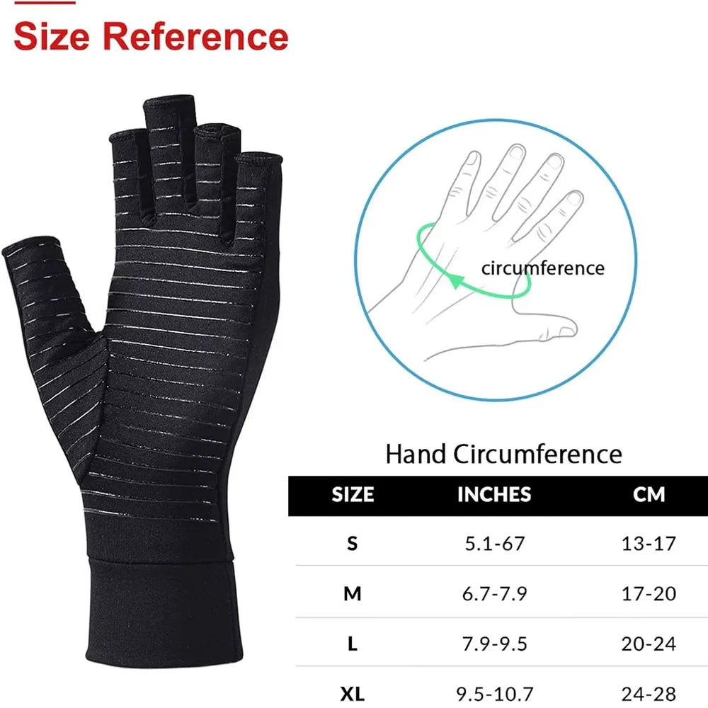 1 par de guantes de cobre para artritis para aliviar el d...