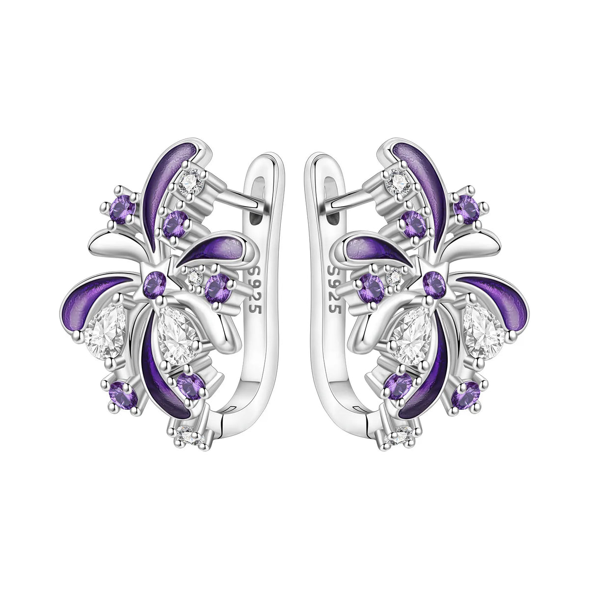 Orstarry Original Plata de Ley 925 pendientes de flor de ...