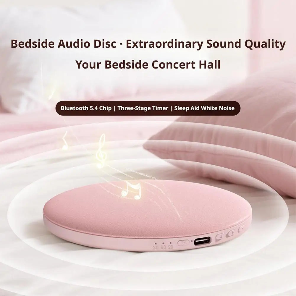 Altavoz Bajo Almohada Bluetooth: Sonido Blanco Relajante