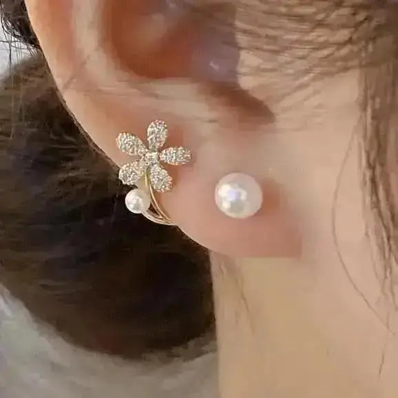 Pendientes de gota de corazón de cristal púrpura para muj...