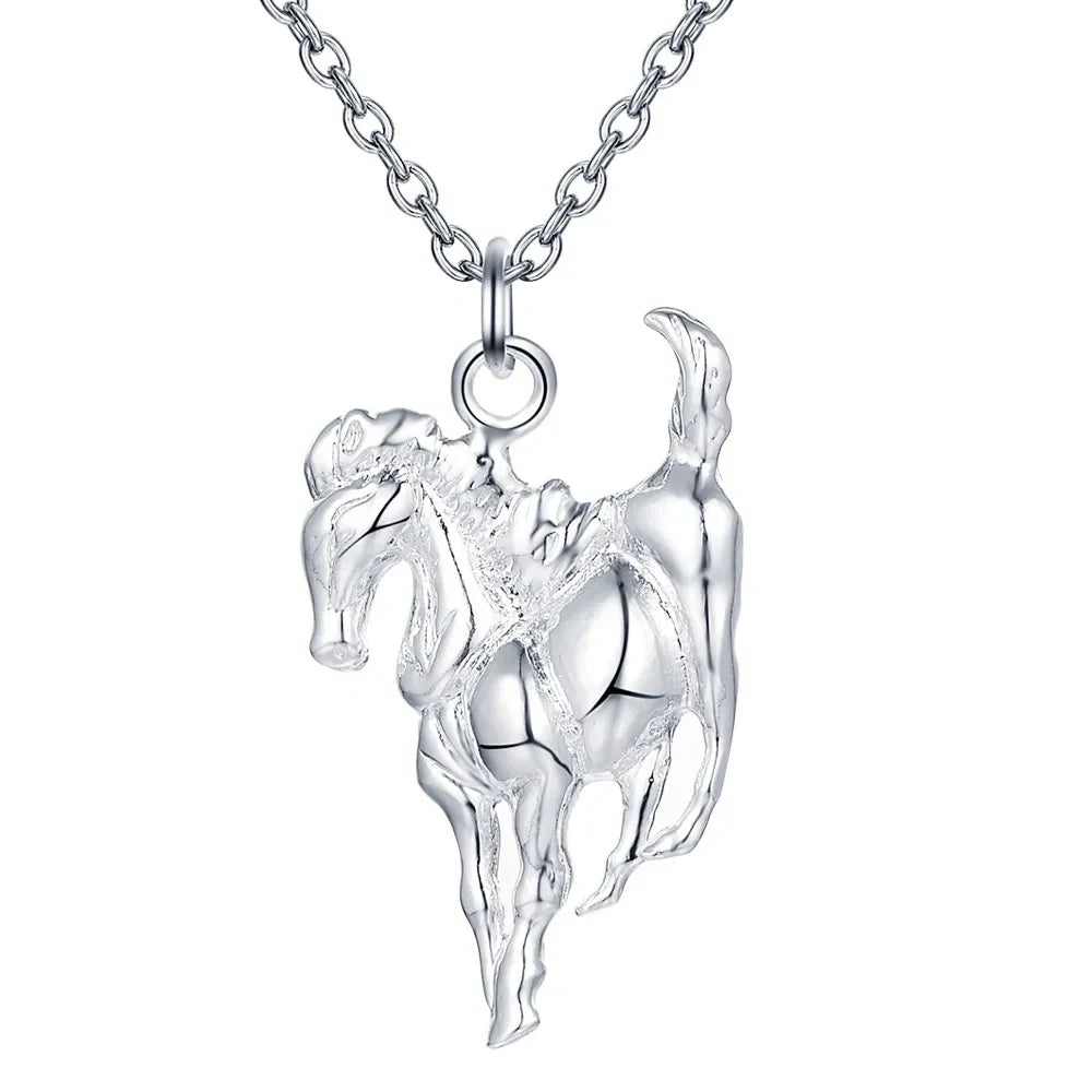 Collar de plata de ley 925 de marca a la moda para mujer,...