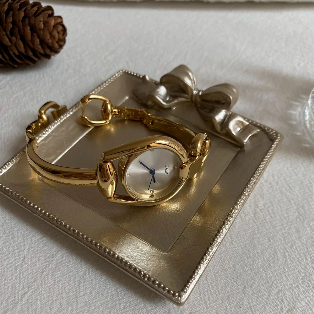 Reloj de Cuarzo con Correa de Acero, Estilo Moderno y Ele...