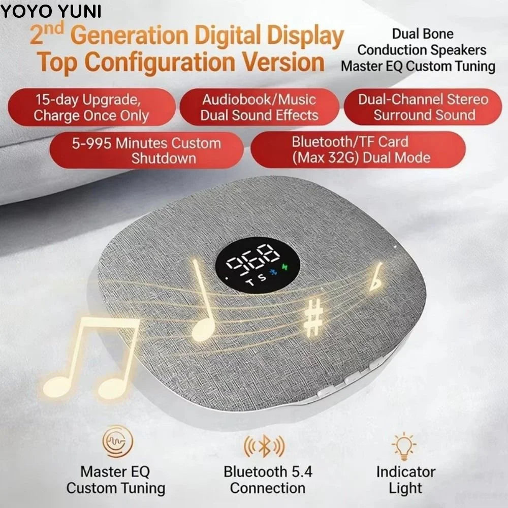 Altavoz Sub-Almohada Bluetooth 5.4 DITIPOO - Sueño Profundo y Audio Hi-Fi